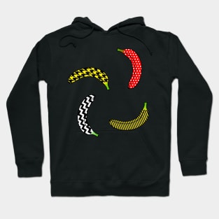 funky bananas on white Hoodie